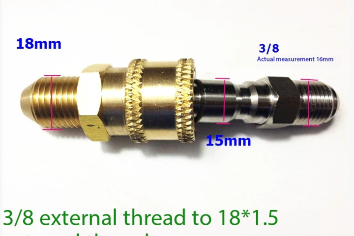 What should be done if the connector of a high-pressure washer becomes loose?