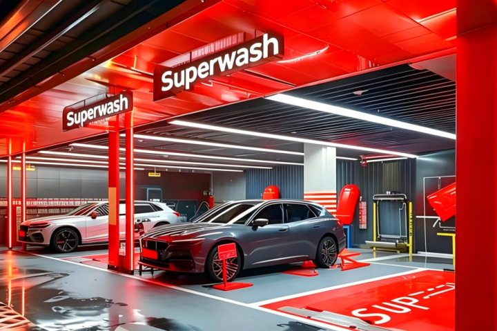What equipment is needed to set up a basic car wash shop?