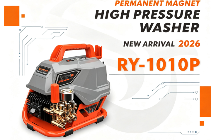 New Launch 2026: RYING RY-1010P Permanent Magnet High Pressure Washer Unveiled