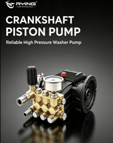 RYING Launches New Series Crankshaft High Pressure Piston Pumps for Cleaning Industry