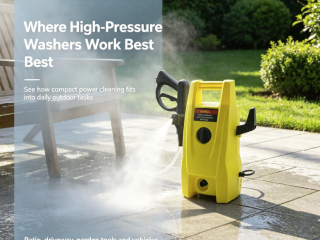 Compact Wheel‑Free High‑Pressure Washer for Multi‑Scene Household Outdoor Cleaning