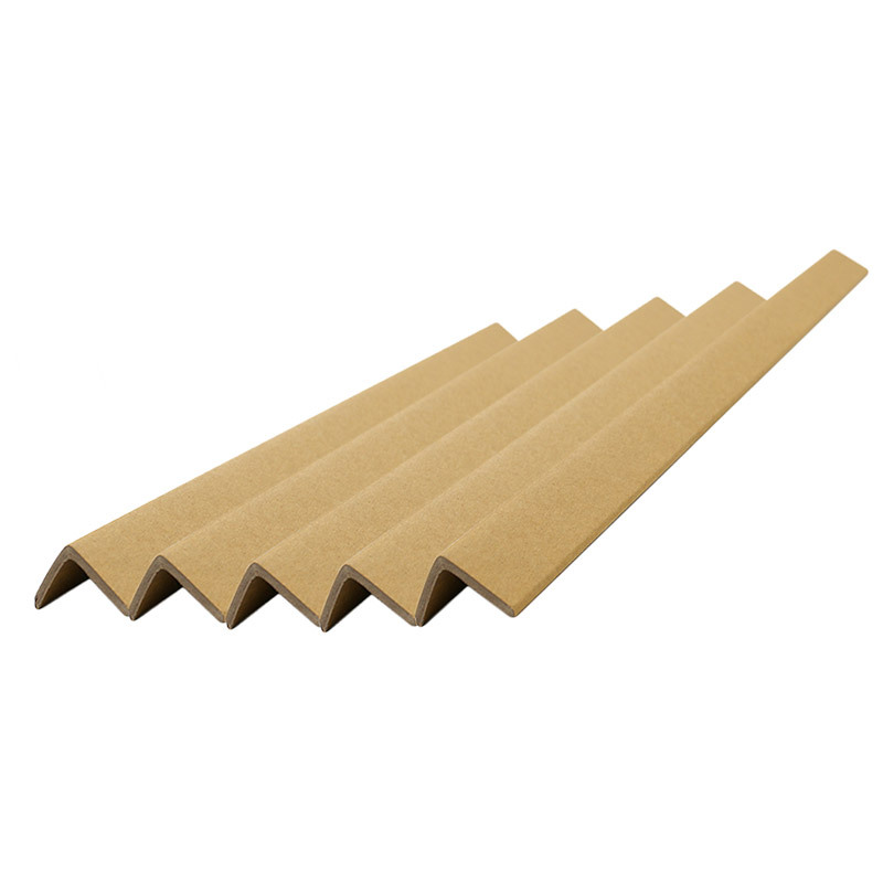 Right angle cardboard box anti-collision strip and edge closing strip