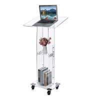 High Quality Acrylic Podiums With Wheel