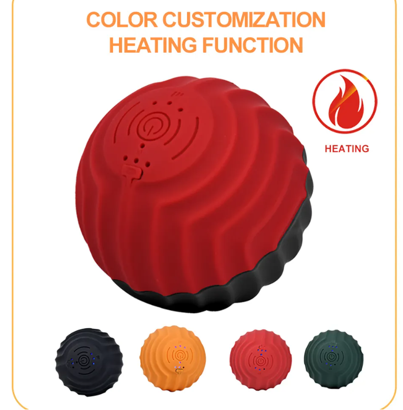 Vibrating Massage Ball Body Rubber Rechargeable Muscle Rubber Gym Yoga Electric LH-101