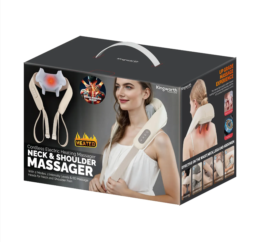 Massage Belt 2024 Shiatsu Neck And Shoulder And Back Massager Kneading Massage Machine With Heat LH-203