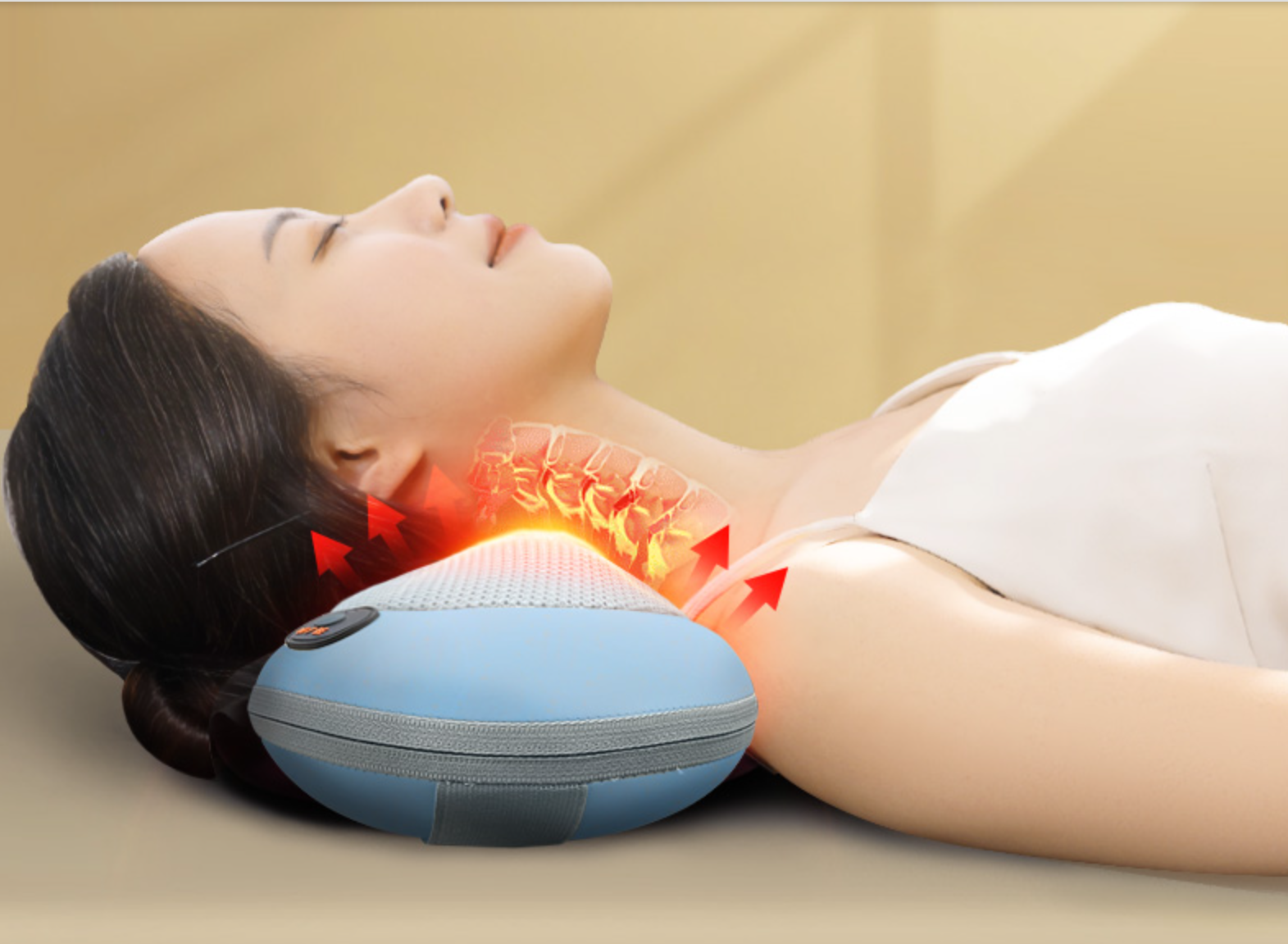 LH-213 Good Quality Kneading Heating Neck Back Shoulder Waist Full Body Massage Pillow