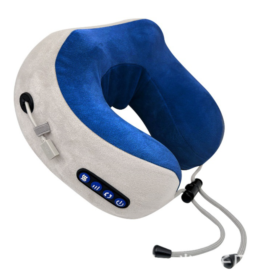 LH-216 Hot sell electric neck shiatsu massage pillow face down neck cordless u shape pillow massager