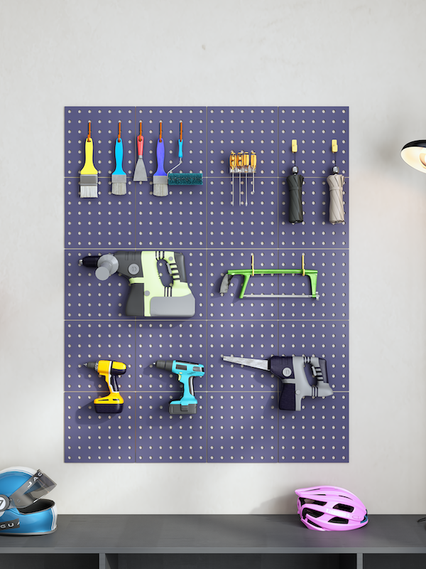 Wall Mounted Display Pegboard