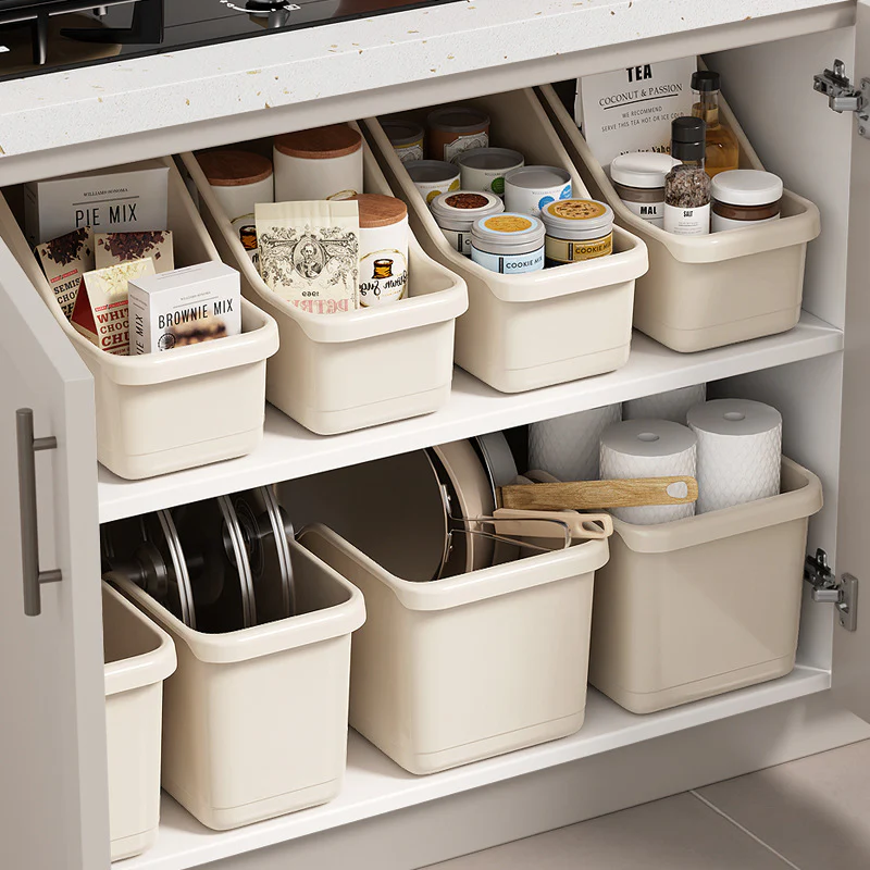 Multifunctional Kitchen Storage Box With Wheels
