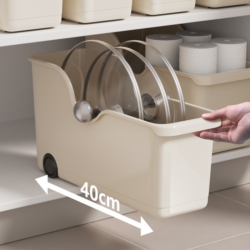 Multifunctional Kitchen Storage Box With Wheels