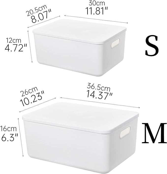 Japanese Style Plastic Storage Box With Lid