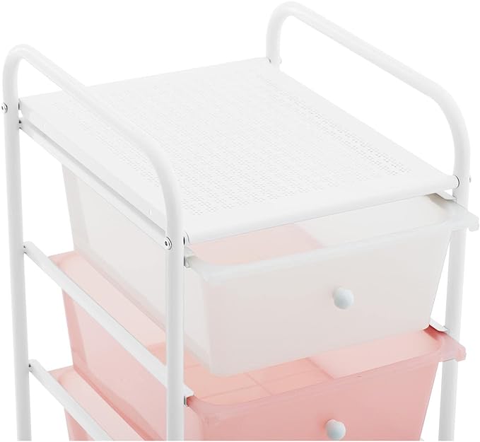 4 Drawer Rolling Storage Cart With Wheels