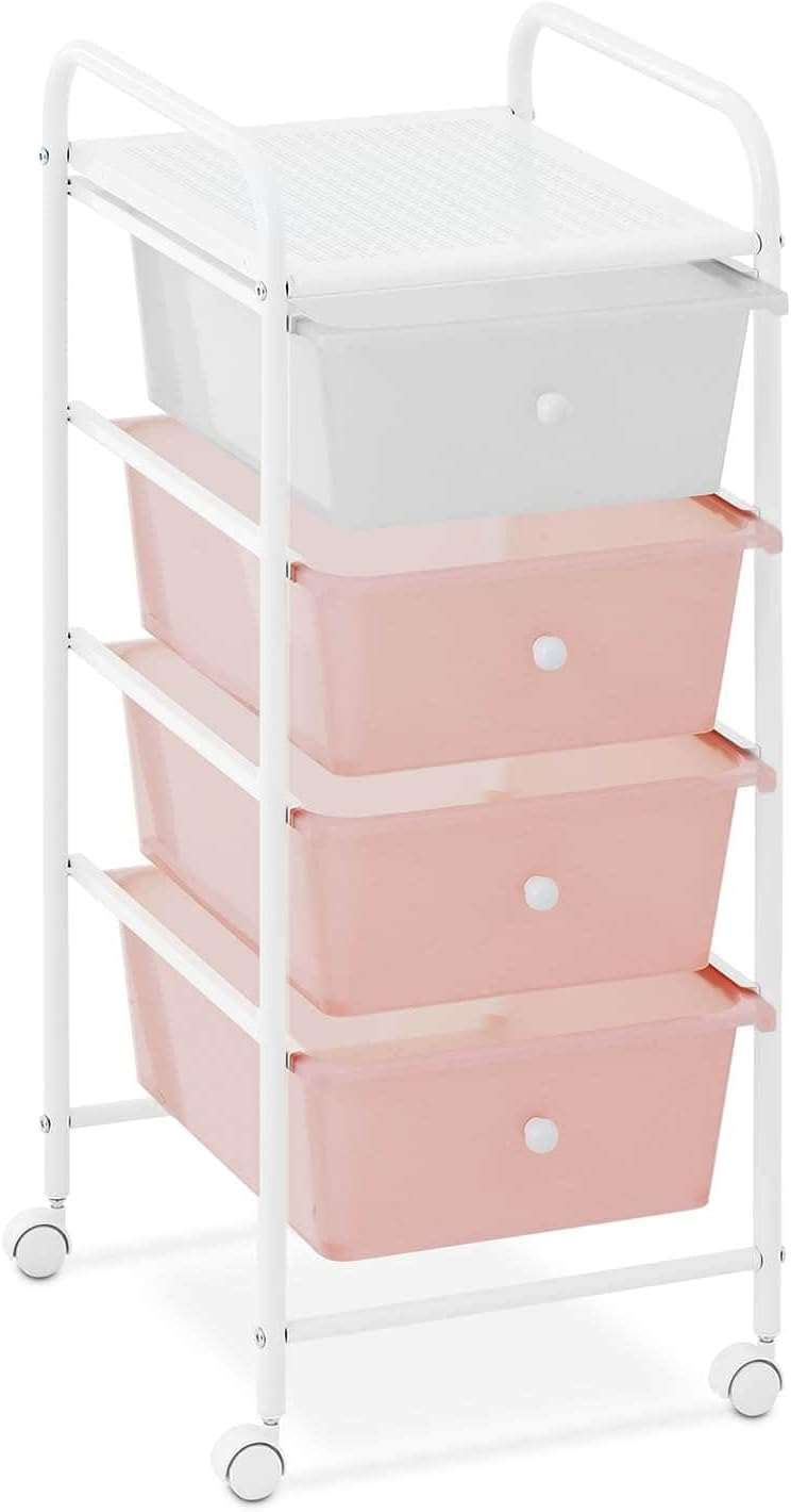 4 Drawer Rolling Storage Cart With Wheels