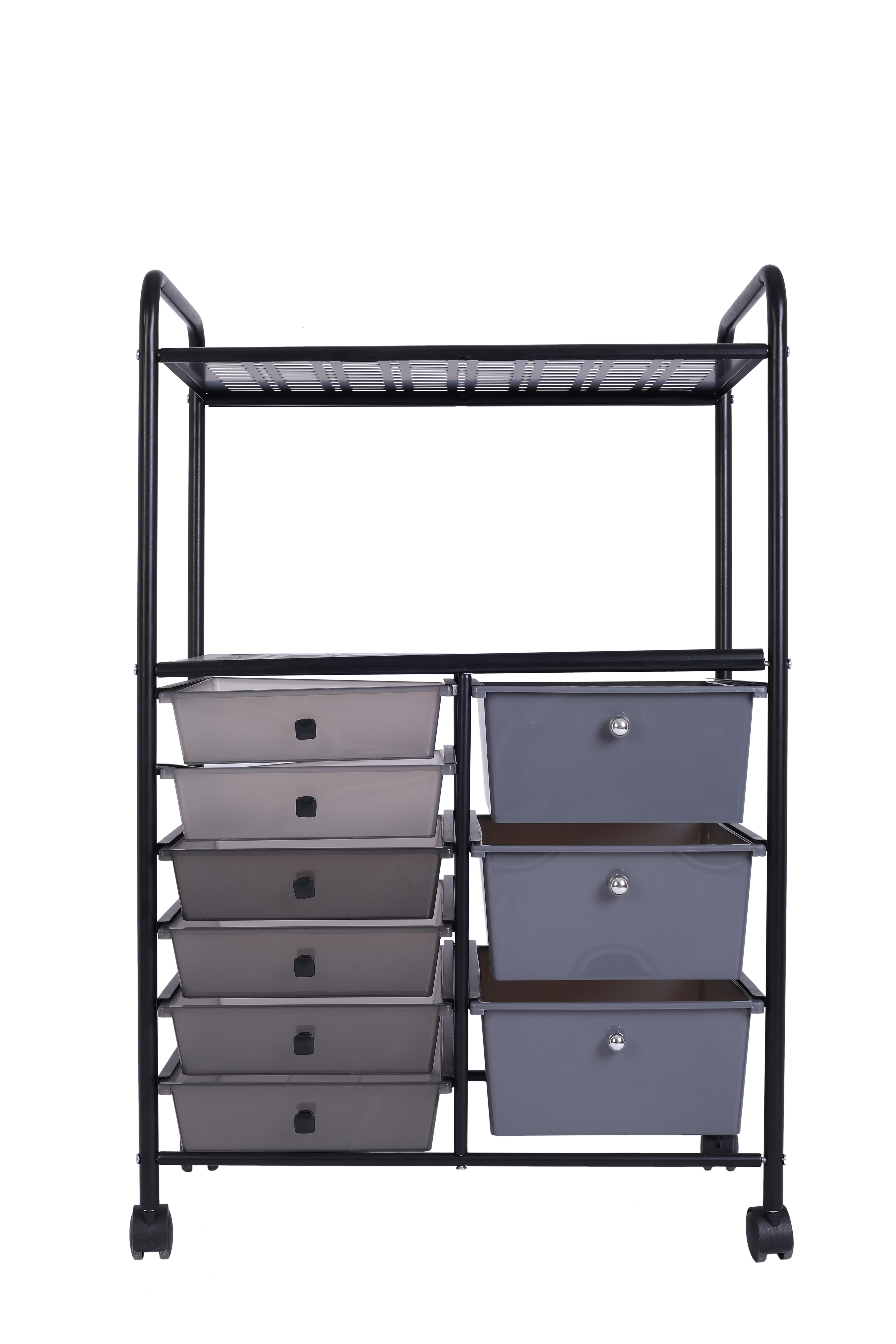 9 Drawer Metal Utility Rolling Organizer Cart