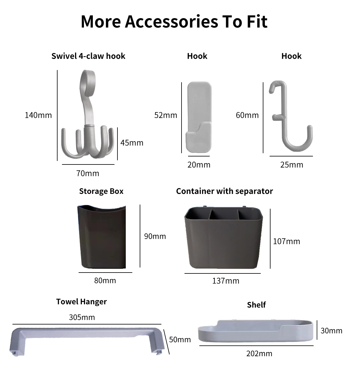 Perforated Plastic Plate Wall Organizer