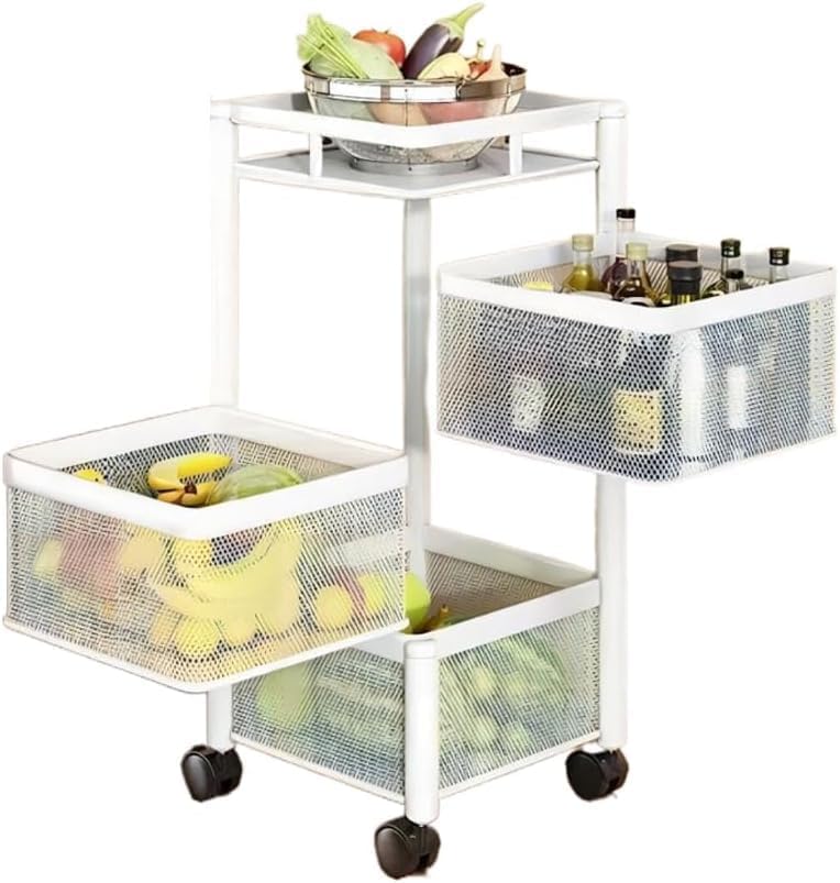 Home Cube Kitchen Rotating Trolley