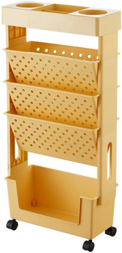 Multifunctional Movable Storage Book Shelves