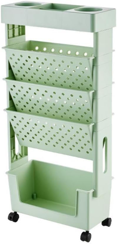 Multifunctional Movable Storage Book Shelves