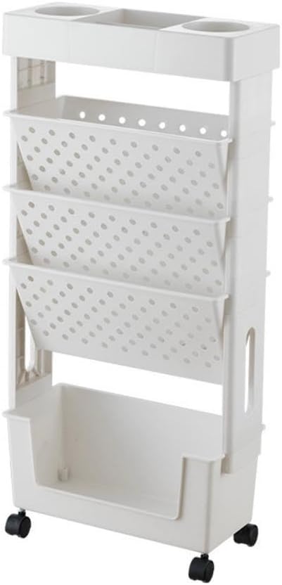 Multifunctional Movable Storage Book Shelves