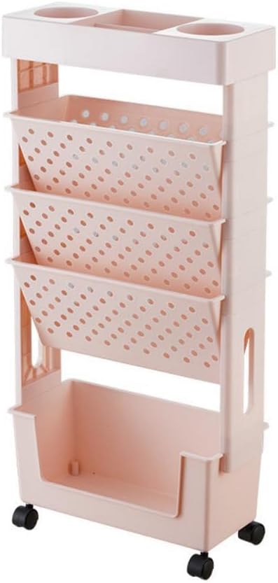 Multifunctional Movable Storage Book Shelves