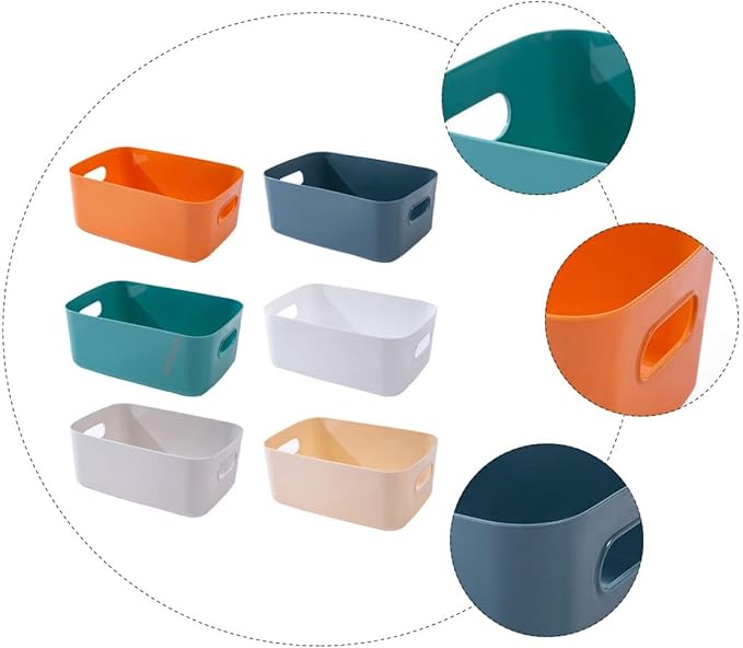 Home Tidy Open Storage Bins Vanity Organizer Box