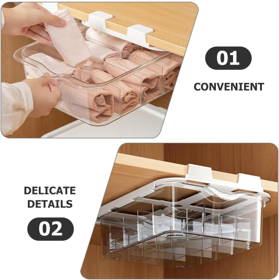 Multifunction Plastic Socks Underwear Drawer Organizer
