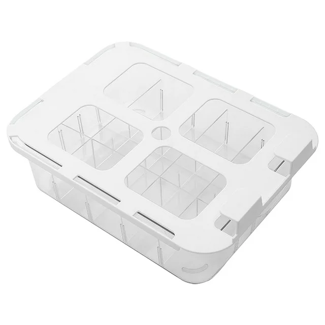Clear Plastic Hidden Drawer Socks Underwear Storage Box