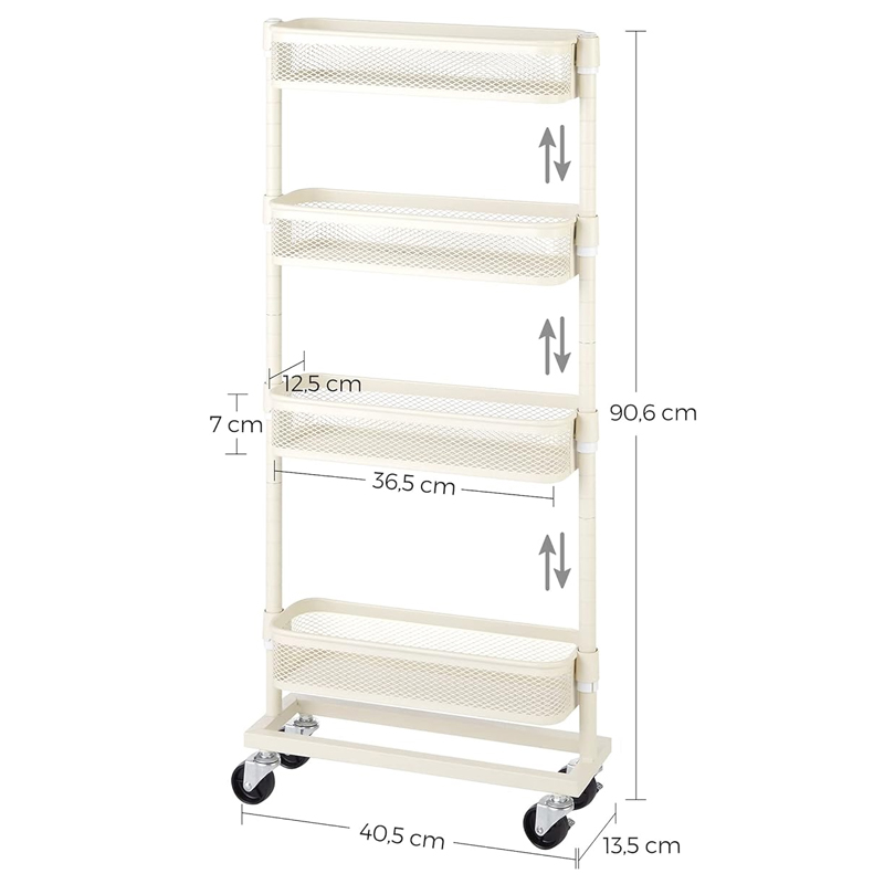 narrow storage carts