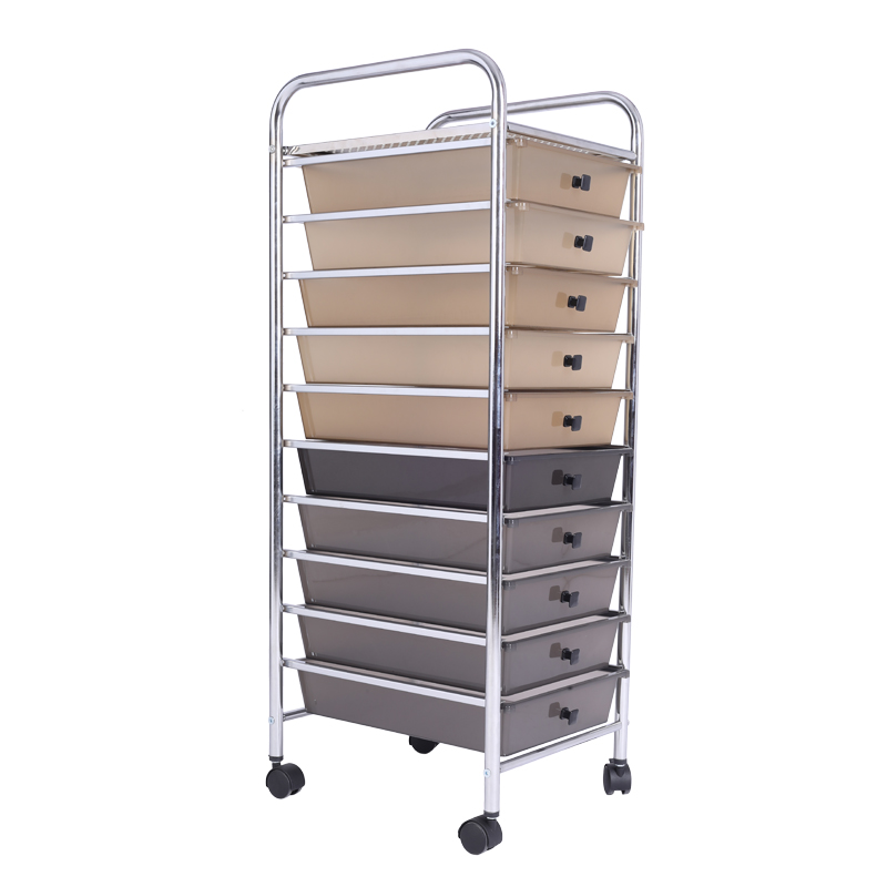 10 Drawer Organizer Utility Rolling Cart