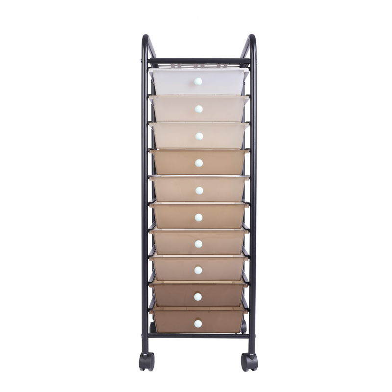 10 Drawer Organizer Utility Rolling Cart