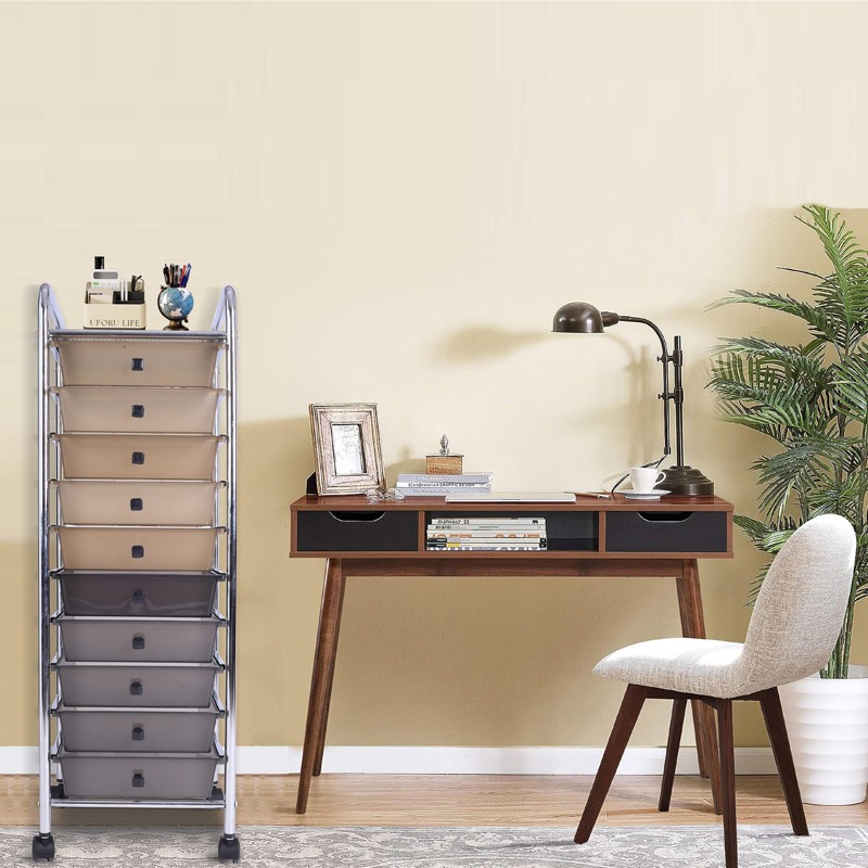 10 drawer organizer cart