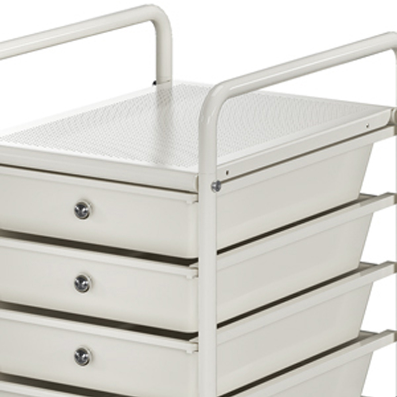 6 Drawer Rolling Storage Cart For Bedroom