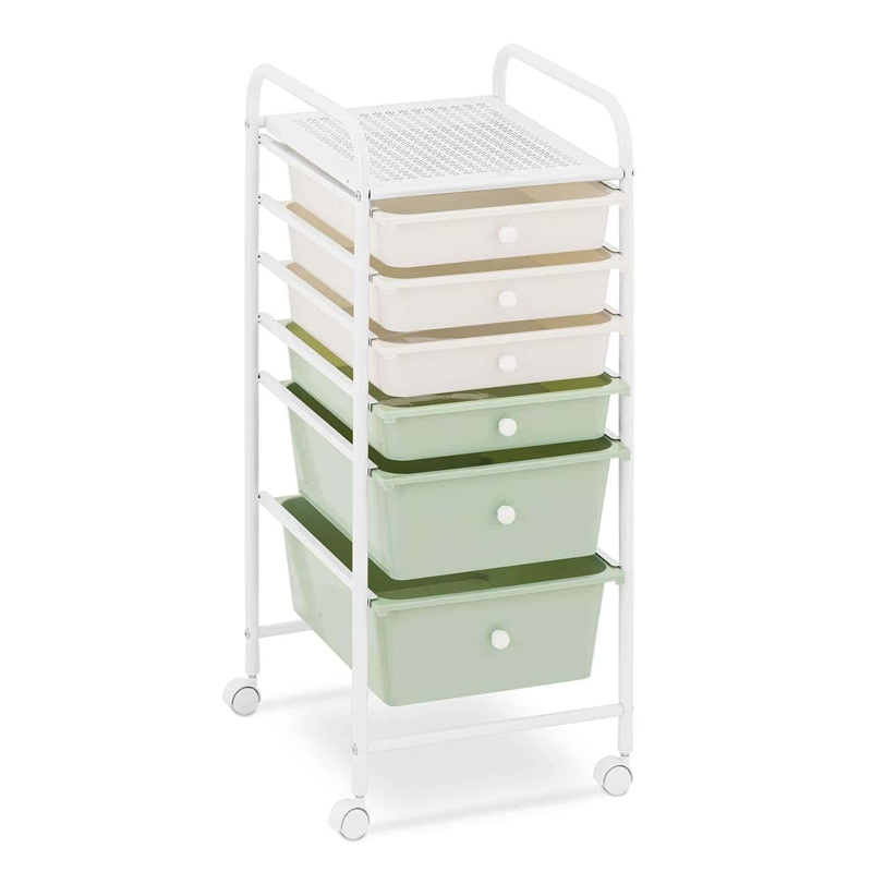 6 drawer cosmetic trolley