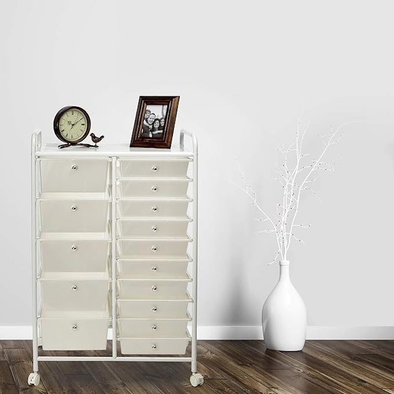 15 drawer rolling cart