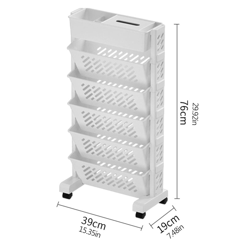 rolling cart bookshelf