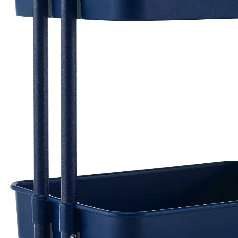 3 tier metal rolling cart