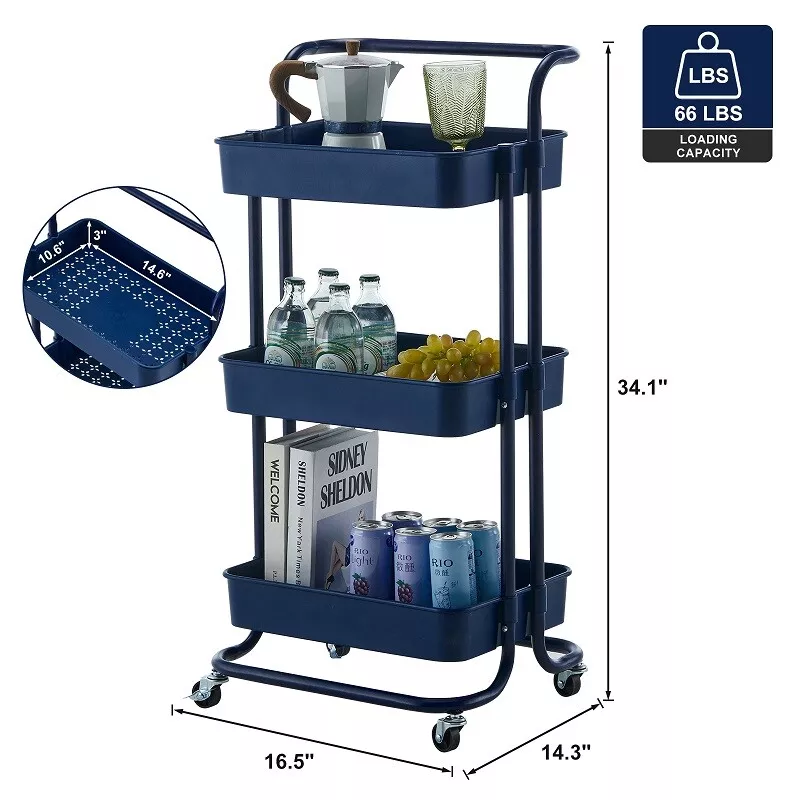 metal rolling cart