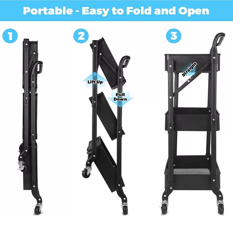 collapsible rolling cart