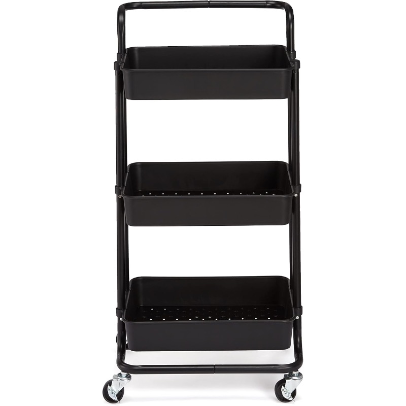 three tier rolling cart