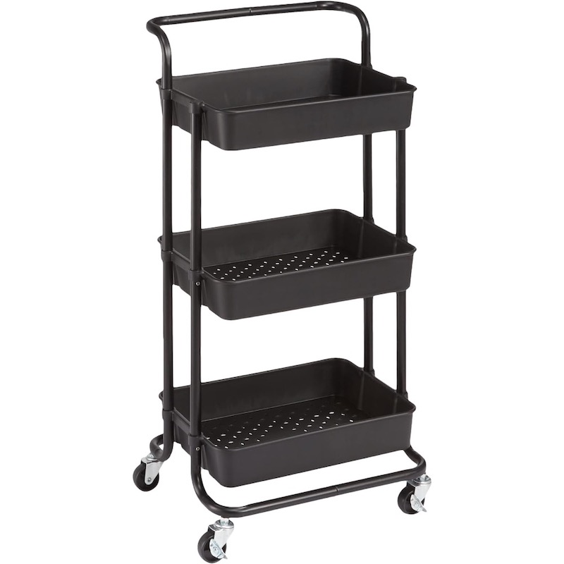 Organizer Serving Trolley With Lockable Wheels