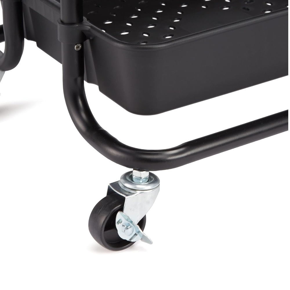 metal 3 tier rolling cart