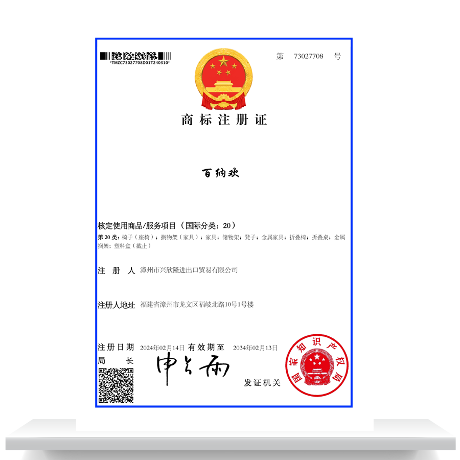 Trademark Registration Certificate