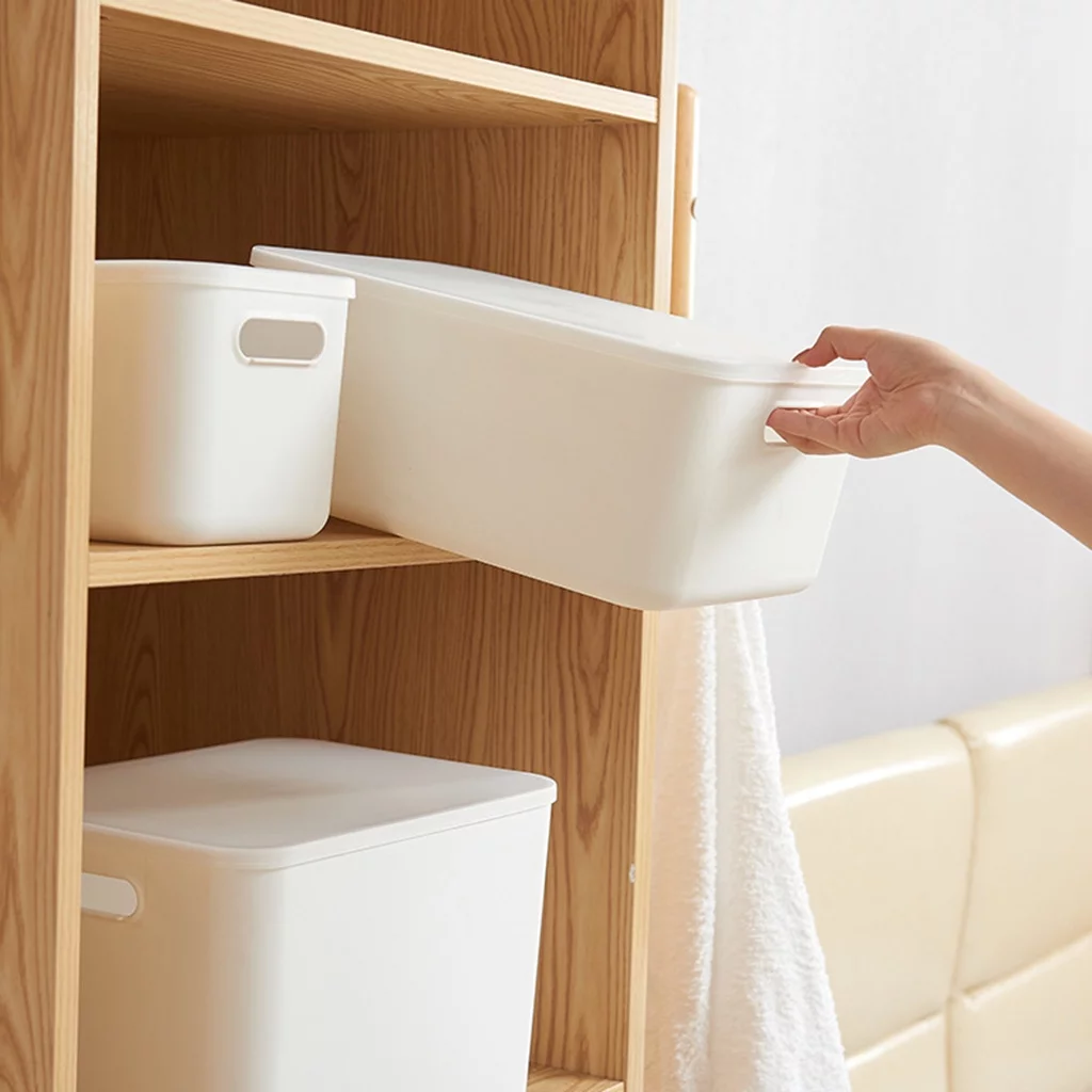 Multifunctional Small White Storage Boxes With Lids