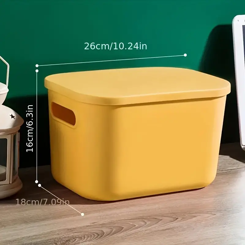 Multicolor Plastic Clothes Storage Boxes With Lids