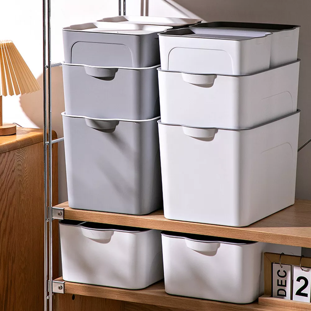 closet storage bins with lids
