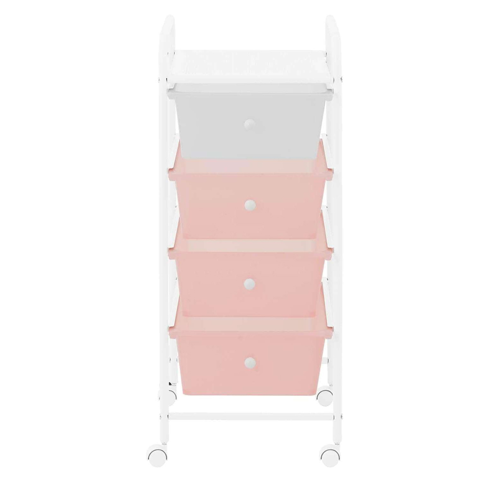 4 drawer rolling cart