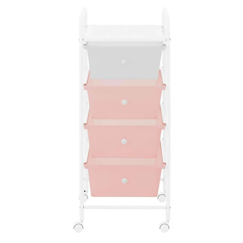 4 Drawer Rolling Storage Cart With Wheels