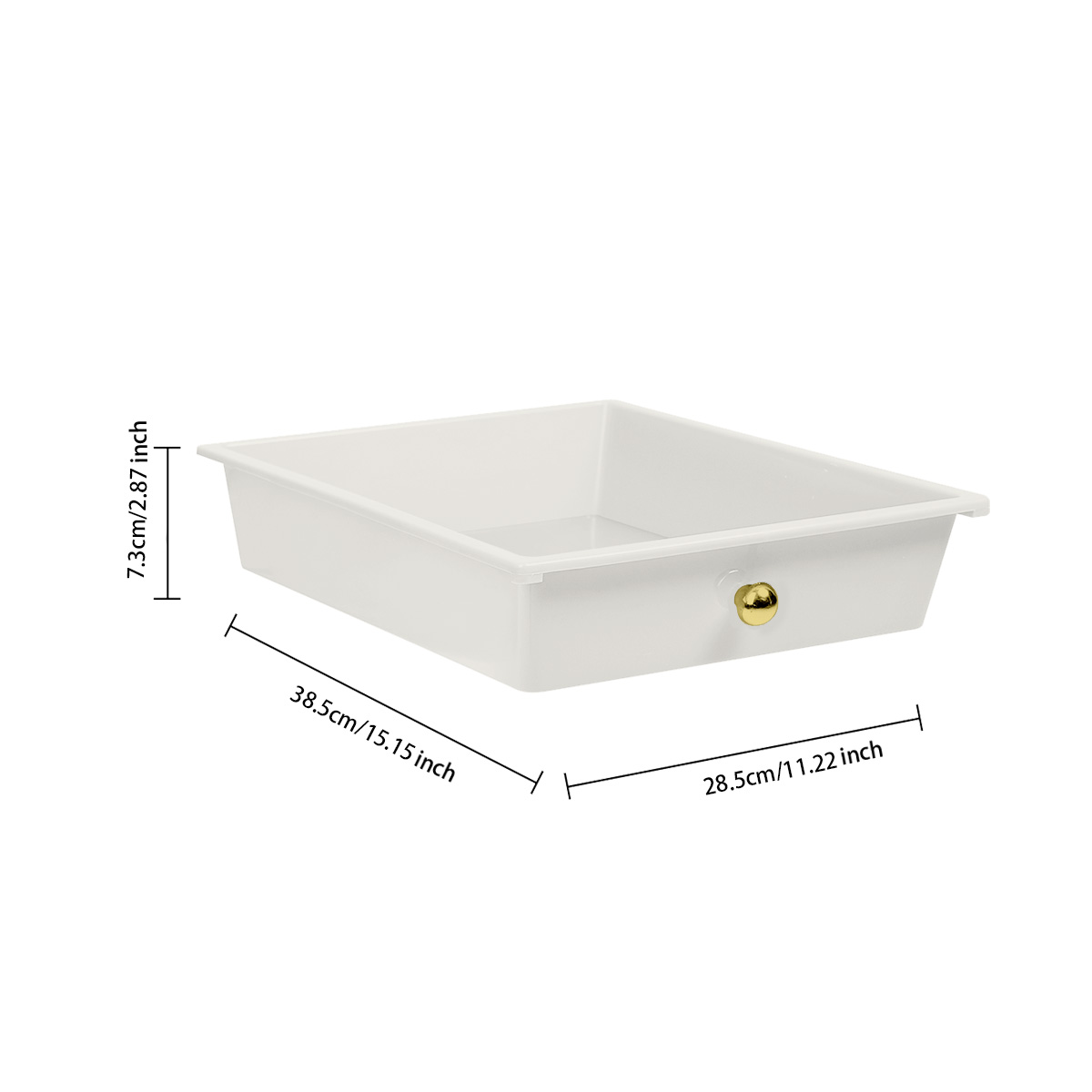 White Mobile Plastic Storage cart for Makeup & Salon