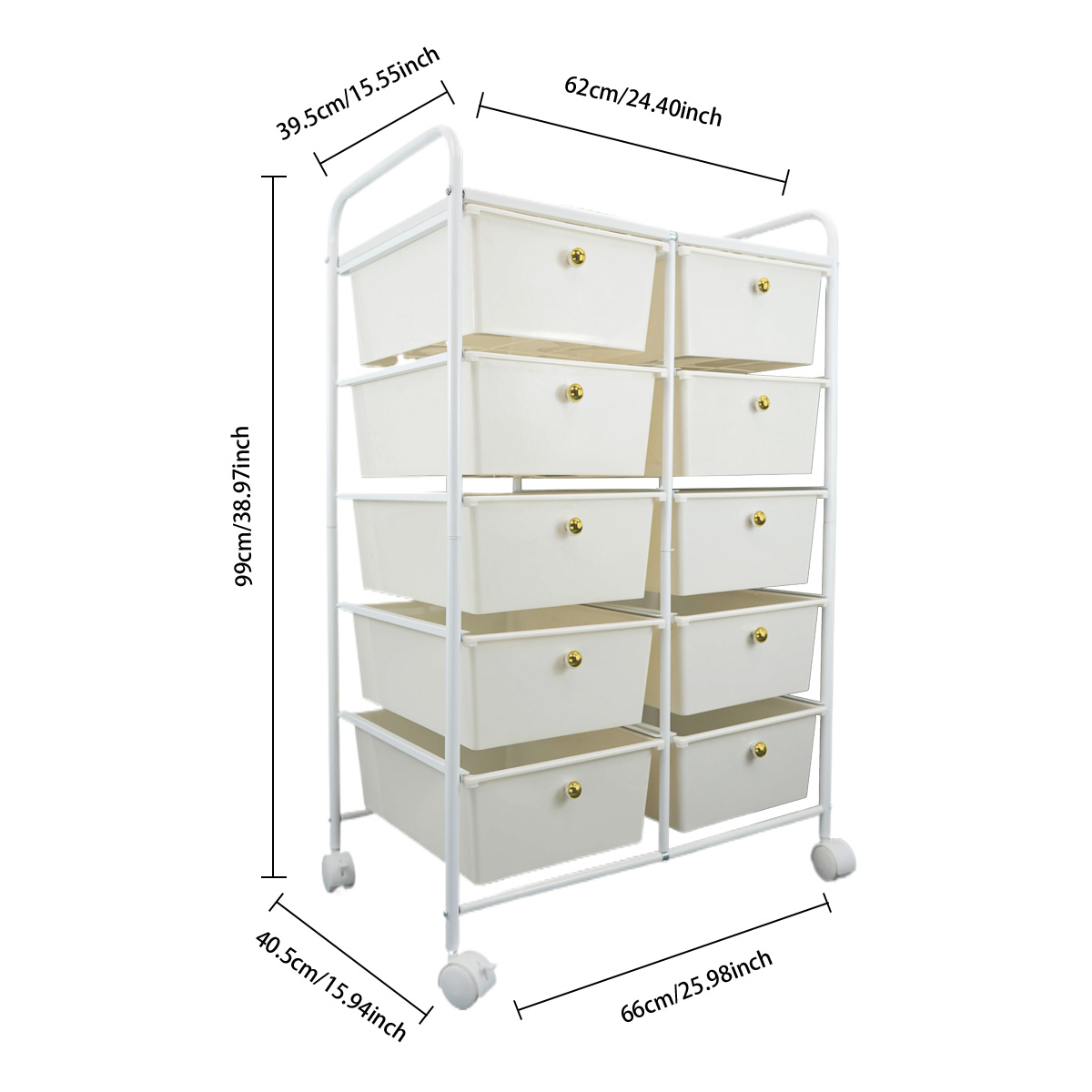 Customer ratings and reviews for 10 Drawer Storage Cart