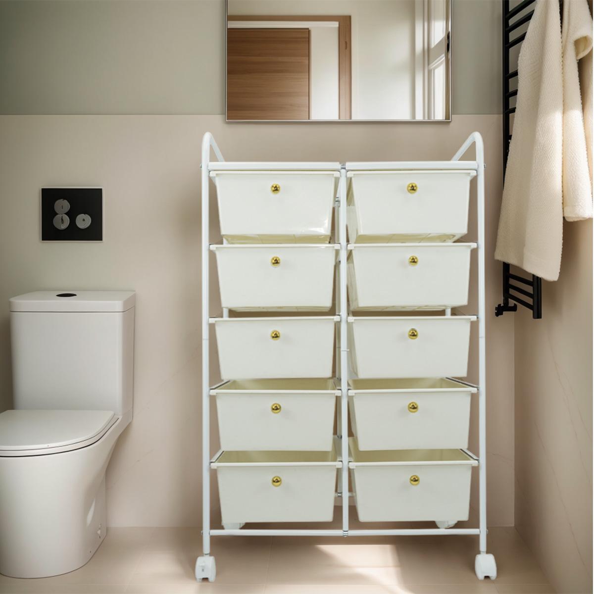Customer ratings and reviews for 10 Drawer Storage Cart
